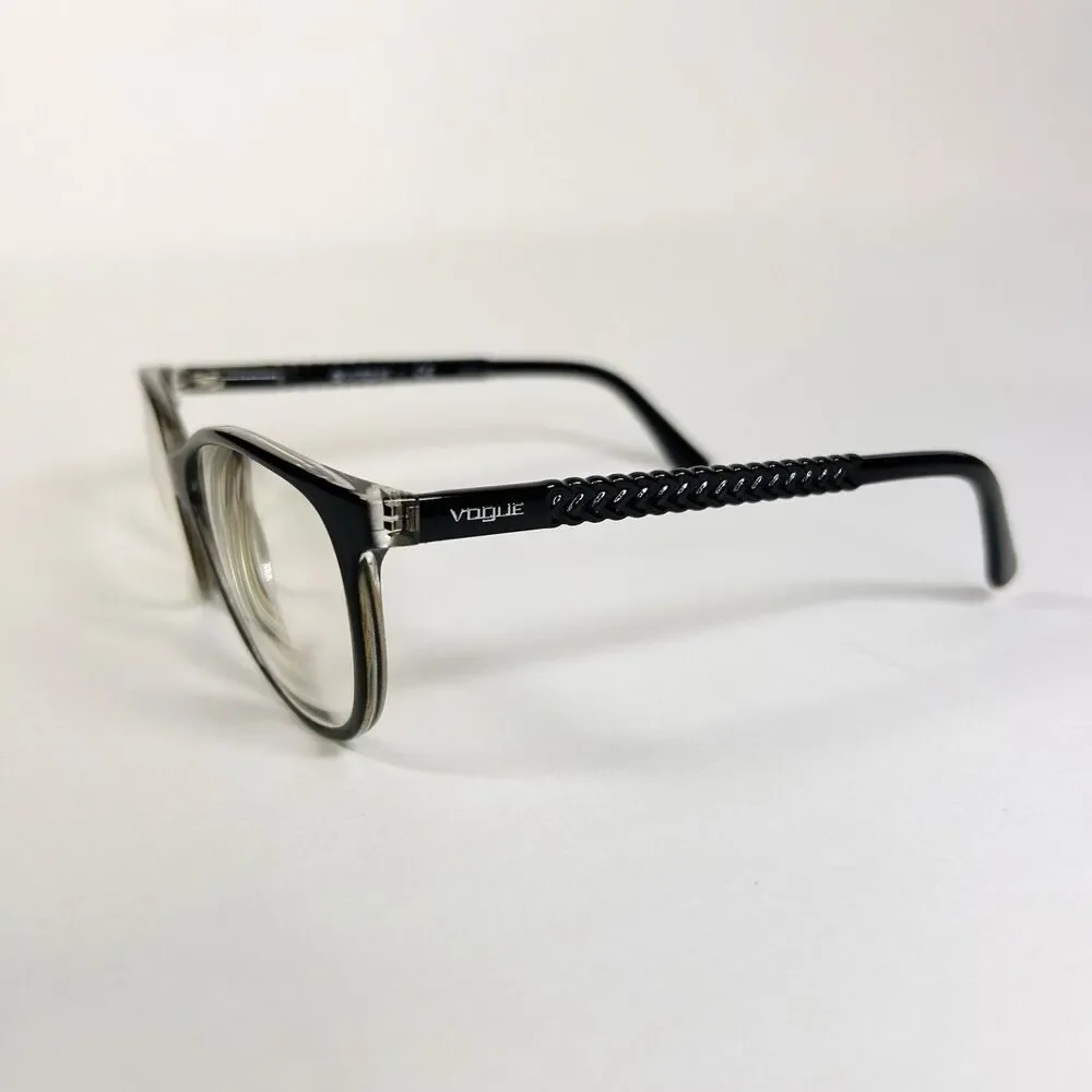 Vogue VO 5030 W827 Top Black/Transparent Authentic Eyeglass Frames 53-16
